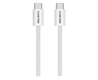 Kabel USB CANYON Kabel OnWire 60MG C-C 60W Magnes w oplocie 1m Biały